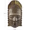 Brown Polystone Primitive African Mask Sculpture 11" x 20" x 6"
